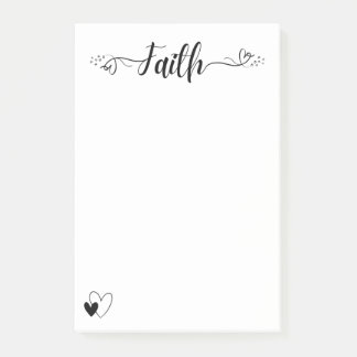 Faith & Hearts Post-it Notes