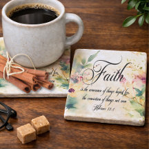 Faith Hebrews 11:1 Bible Verse Floral