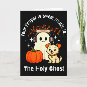 Faith-holy Ghost Music &amp; Prayer For Christian  Card