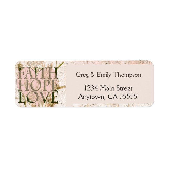 Faith, Hope and Love (Front)
