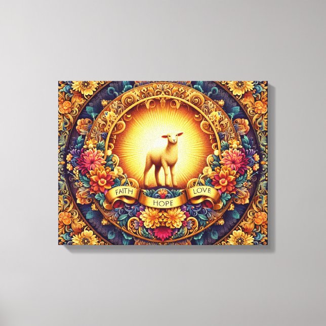 Faith, Hope and Love" Canvas Print (Front)