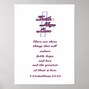 Faith Hope and Love Poster