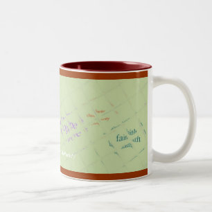 Faith Hope Charity Two-Tone Coffee Mug