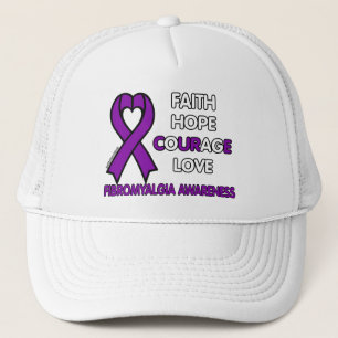 Faith Hope Courage Love...Fibro Trucker Hat
