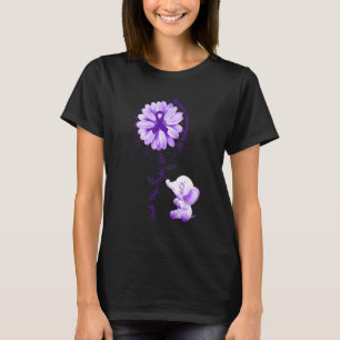 Faith Hope Fight Love Elephant Epilepsy Awareness T-Shirt