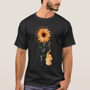 Faith Hope Fight Love Leukemia Awareness Orange Ri T-Shirt