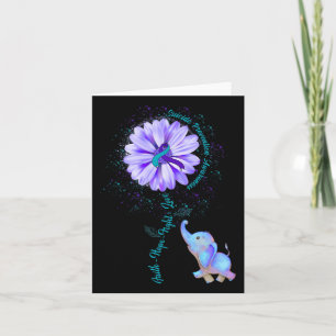 Faith Hope Fight Love Suicide Prevention Awareness Card