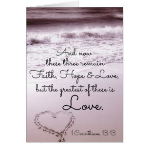 Faith Hope Love, 1 Corinthians 13:13, Ocean Beach