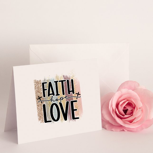 Faith Hope Love Blank Card (Creator Uploaded)