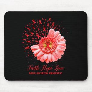 Faith Hope Love Brain Aneurysm Awareness Survivor Mouse Pad