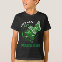 Faith Hope Love Brain Disabilities Awareness Heart