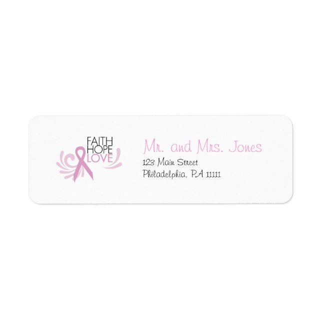 Faith, Hope, Love - Breast Cancer Support (Front)