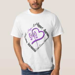 Faith Hope Love Butterfly - Crohns Disease T-Shirt