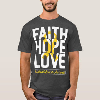 Faith Hope Love Childhood Cancer Awareness Month G T-Shirt
