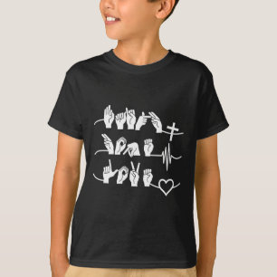 Faith Hope Love - Christian Religion Heartbeat Cro T-Shirt