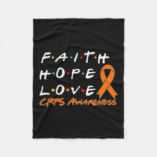Faith Hope Love Crps Awareness 1 Fleece Blanket