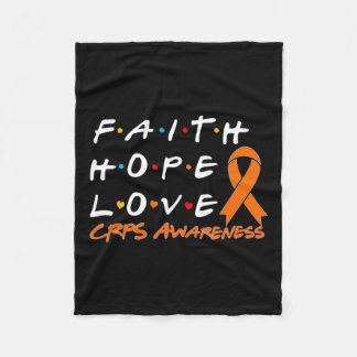 Faith Hope Love Crps Awareness 1  Fleece Blanket
