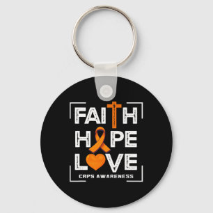 Faith Hope Love Crps Awareness Keychain