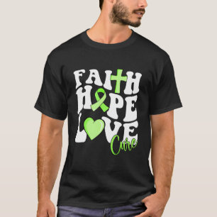 Faith Hope Love Cure Lime Green Ribbon Lymphoma Wa T-Shirt