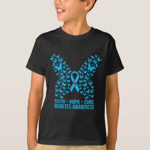 Faith Hope Love Diabetes Awareness _2  T-Shirt