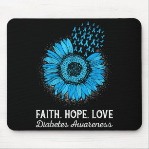 Faith Hope Love Diabetes Awareness Mouse Pad