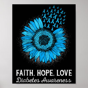 Faith Hope Love Diabetes Awareness Tank Top_2 Poster