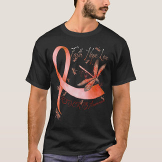 Faith Hope Love Dragonfly Rsd Crps Awareness  T-Shirt