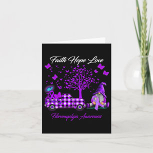 Faith Hope Love Fibromyalgia Awareness Gifts Card