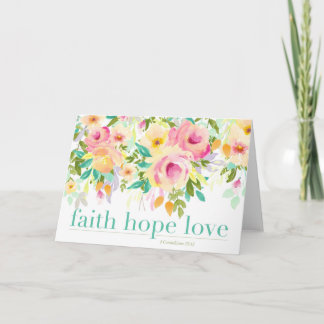 Faith Hope Love | Greeting Card