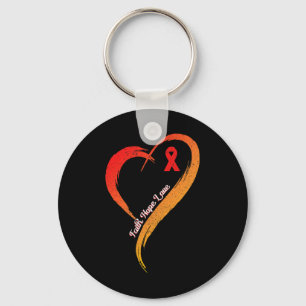 Faith Hope Love Heart Disease Awareness Cardiologi Keychain