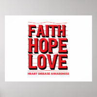 Faith Hope Love Heart Disease Awareness 