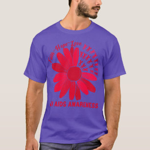 Faith Hope Love HIV AIDS Awareness Red Ribbon1 T-Shirt