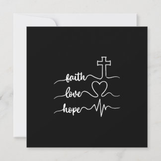 Faith Hope Love Invitation