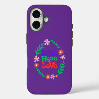 Faith  hope love iphone 16 case