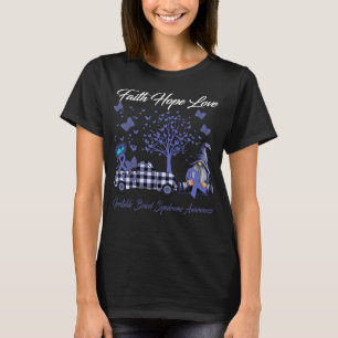 Faith Hope Love Irritable Bowel Syndrome Awareness T-Shirt