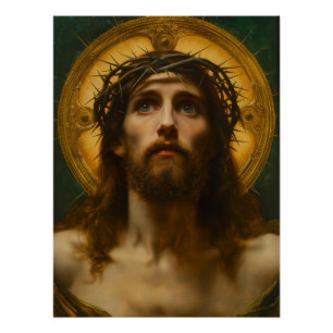 Faith Hope Love Jesus Christ Christian Gift Poster