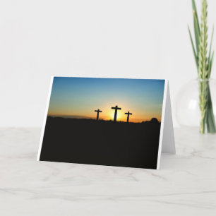 Faith, Hope, & Love Jesus Christ Cross Card