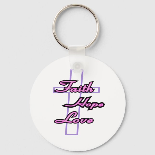 Faith Hope Love Keychain (Front)