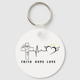FAITH HOPE LOVE     KEYCHAIN
