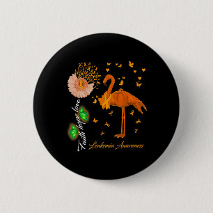 Faith Hope Love Leukaemia Awareness 2 Inch Round Button