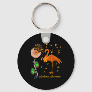 Faith Hope Love Leukaemia Awareness Keychain