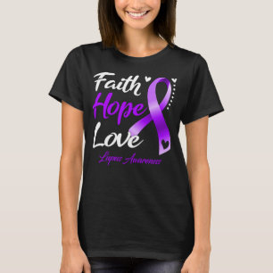 Faith Hope Love Lupus Awareness T-Shirt