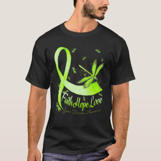Faith Hope Love Lyme Disease Awareness Dragonfly T-Shirt