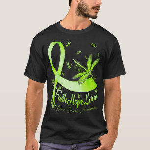 Faith Hope Love Lyme Disease Awareness Dragonfly T-Shirt