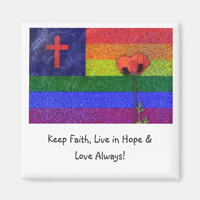 FAITH HOPE & LOVE MAGNET (Front)