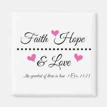 Faith Hope & Love Magnet