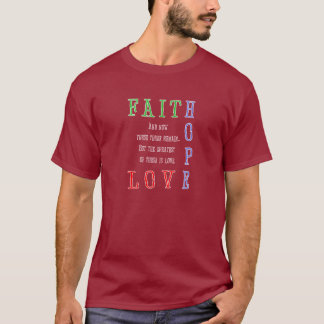 Faith, Hope, Love Men's Dark Shirt