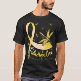 Faith Hope Love Microcephaly Awareness Dragonfly T-Shirt