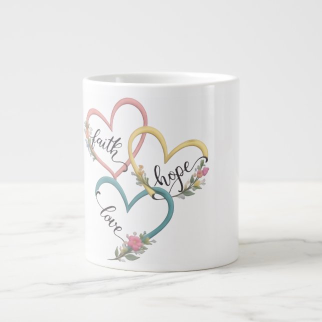 Faith Hope Love Mug Design (Front)