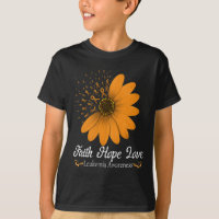 Faith Hope Love Orange Ribbon Blood Cancer Support